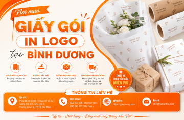 Nơi mua giấy gói in logo tại Bình Dương