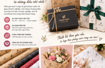 Giấy Gói Quà In Logo Theo Yêu Cầu