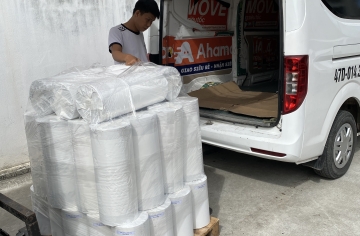 Xuất Hàng Giấy Gói Tổ Ong ngày 26/02